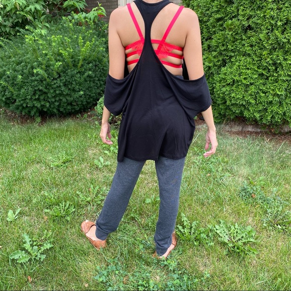 ⭐️ ASOS Cold Shoulder Racerback Top - Picture 2 of 13